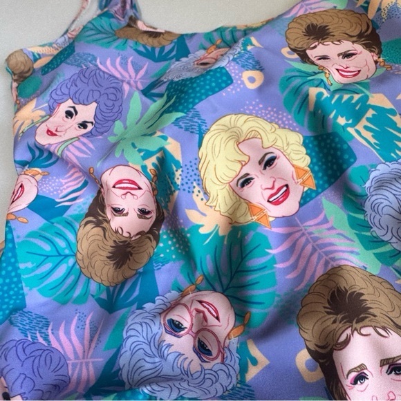 CAKEWORTHY NEW Golden Girls One Piece Swimsuit 80s Vintage Print Graphic - Picture 6 of 11